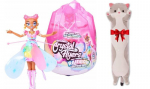 Lendav nukk Pixies Crystal Flyers vikerkaar ja pl&uuml;&uuml;spadi Cat, 50 cm