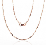 Punasest kullast kett Diamond Sky "Singapore II", proov 585 DS00GC007