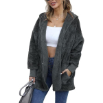 Fliisjakk/kardigan naistele, hall