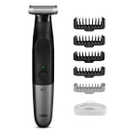 Braun Series X Hybrid Trimmer XT5100 For Face and Body with 4D Flexible Blade, Waterproof, 5 Combs