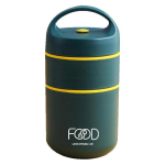 Kahekordne toidutermos, 680 ml, tumeroheline
