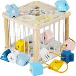 Puidust sensoorne kuubik lastele