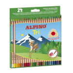 V&auml;rvilised pliiatsid Alpino Pri, 24 v&auml;rvi