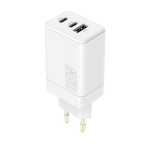 Maxlife MXTC-08-65ACC PD QC laadija 2x USB-C 1x USB 65W valge