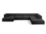 Pehme nurgadiivan Cosmopolitan Design Arendal, must