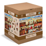 Puidust pusle kujudega Wooden city Maja, 750 tk