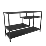 TV alus Asir, 120x39x75 cm, hall/must