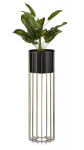 Moodne lillealus, must, 70 cm