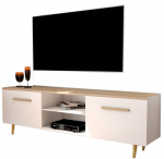 TV-laud Sindi, valge/pruun