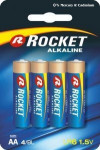 Rocket Alkaline AA patareid, 4 tk