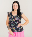 Hailys naiste pluus NELLIE TOP*22, must/roosa