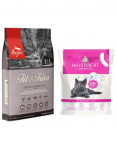Orijen Fit&Trim t&auml;iskasvanud kassidele, 5,4 kg + Aristocat silikoonist allapanu, 3,8 l