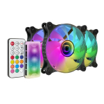 MARS GAMING MF-3DKIT Infinity Mirror ARGB 120mm kaugjuhtimispuldiga arvuti jahuti komplekt