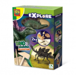 2-in-1 Dinosaur and Skeleton Dig - Stegosaurus - SES CREATIVE