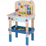 Puidust laud Tooky Toy isetegemise t&ouml;&ouml;tuppa, wielokolorowy