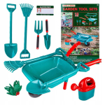 Aiat&ouml;&ouml;riistade komplekt ratask&auml;ru hark labidas labidas labidas 18 el lastele Click4Toys mitmev&auml;rviline