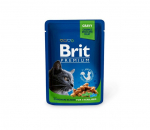 Brit Premium Chicken Slices Sterilised konserv kassidele steriliseeritud kassidele, 100 g x 12 tk
