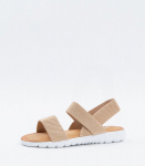 Naiste sandaalid 449696 01, beež/valge