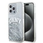 DKNY vedelinis s&auml;de suur logo kate iPhone 15 Pro &ndash; valge