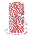 Makrame puuvillane n&ouml;&ouml;r Mayqing 1,5 mm x 200 m, punane