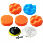 K&auml;sna Karvakettaga Velcro Poleerimispadjad 80mm Komplekt 8 Tk.