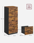 Abikapp Songmics, 40 x 41 x 103 cm, pruun