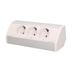 M&ouml;&ouml;bli pistikupesa 3x250V OR-GM-9001/W-G(GS) schuko, biały