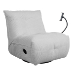 Tugitool - recliner Home4you, 82x100x92 cm, valge
