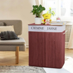 Bambusest pesukast Mensen, 100l, pruun