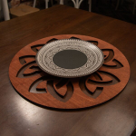 Stalo kilimėlio rinkinys (6 vienetai) Lugh - Rose