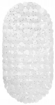 Vannitoa libisemisvastane vaip vanni jaoks koos iminappidega 67x35 cm valge