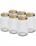 Klaasist konservipurk kruvikorgiga 900ml 6 tk