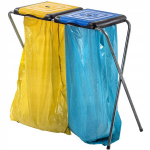 Korvalus j&auml;&auml;tmete sorteerimiseks, 2 asendit 120L kottide jaoks, raam