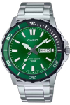 Meeste k&auml;ekell Casio Collection, roheline/h&otilde;bedane