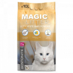 Kassipesu liiv : MAGIC LITTER Bentoniit Ultra White Baby Powder, 10 L.