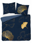 Hollandi voodipesu 160x200 Gold Leaf Flower Holland Navy Blue