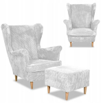 Bonito tugitool koos jalatoega Scandinavian Family Furniture heledast kordonist