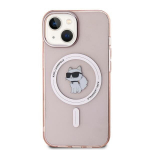 Kaitsekaas Karl Lagerfeld KLHMN61HFCCNOP Apple iPhone 11 / XR kestev kaitsekaas IML Choupette MagSafe roosa/pink