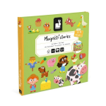 Magn&eacute;ti'Stories La Ferme - Magnetiline hariduslik m&auml;ng 30 magnetiga - FSC kartongist laste m&auml;nguasi - Alates 3. eluaastast