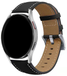 4wrist Nahast rihm 22 mm, must