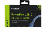 INNOSTYLE USB-C kiirlaadimiskaabel iPhone'ile, Samsungile, 3A, 60W, Kevlar, 2M