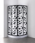 Du&scaron;inurk Gotland Honeycomb 80X80X195, poolring, madal (15cm) alus, must profiil