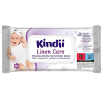 Kindii Linen Care Niisked salvr&auml;tikud linaseemne&otilde;liga, 50 tk