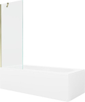 Vann Mexen Vega koos viimistluse ja klaasist seinaga, 180x80 cm + 70 cm