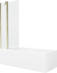 Vann Mexen Cubik koos viimistluse ja klaasist seinaga, 170x70 cm + 80 cm