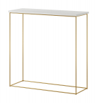 Konsoollaud ADRK Furniture Milan, kuldne/valge