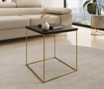 Kohvilaud Furniture Adina, kuldne/must
