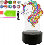 FOHYLOY k&auml;sit&ouml;&ouml;komplekt, teemantmosaiik ja lamp