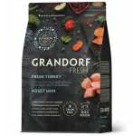 Grandorf Fresh v&auml;ikest t&otilde;ugu t&auml;iskasvanud koerad kalkunilihaga, 3 kg, 3kg