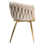 COFTON gold VELVET beež kootud samettool